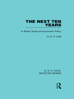cover image of The Next Ten Years